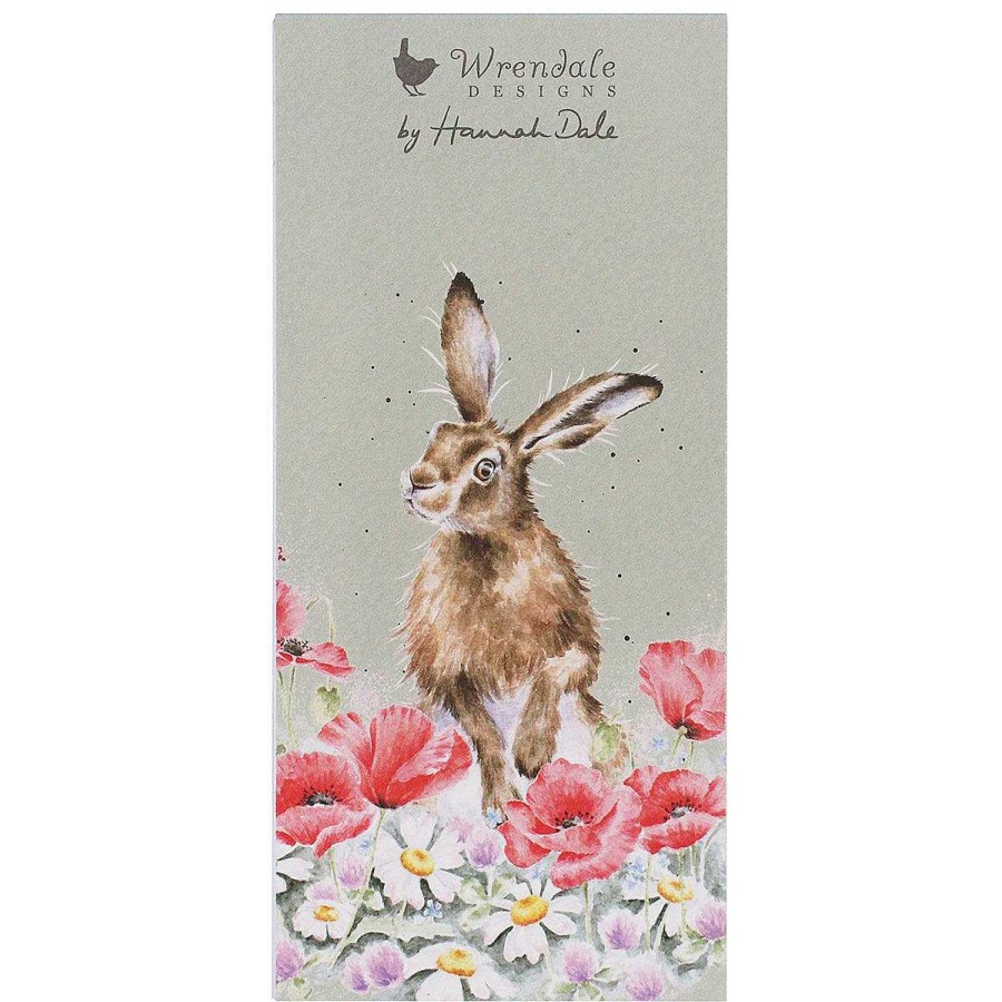 Magnetic Fridge Pads | Wrendale Wrendale Field Of Flowers Hare Magnetic Shopping Pad