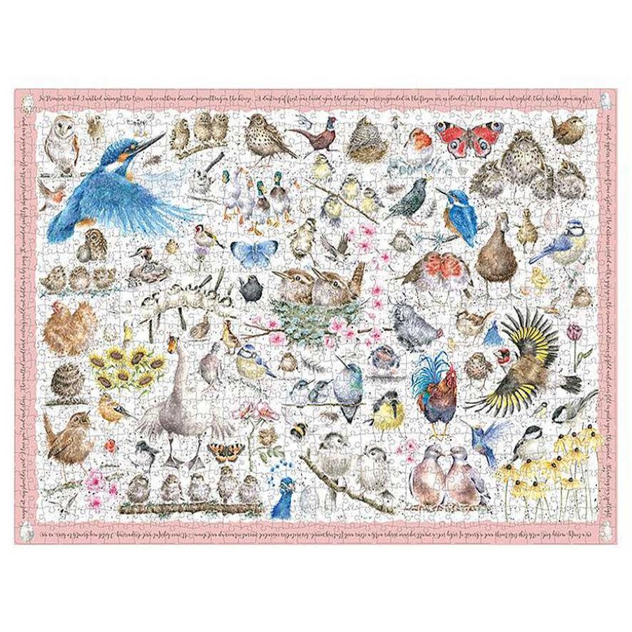 Jigsaw Puzzles | Wrendale Wrendale 'Garden Birds' 1000 Piece Jigsaw Puzzle