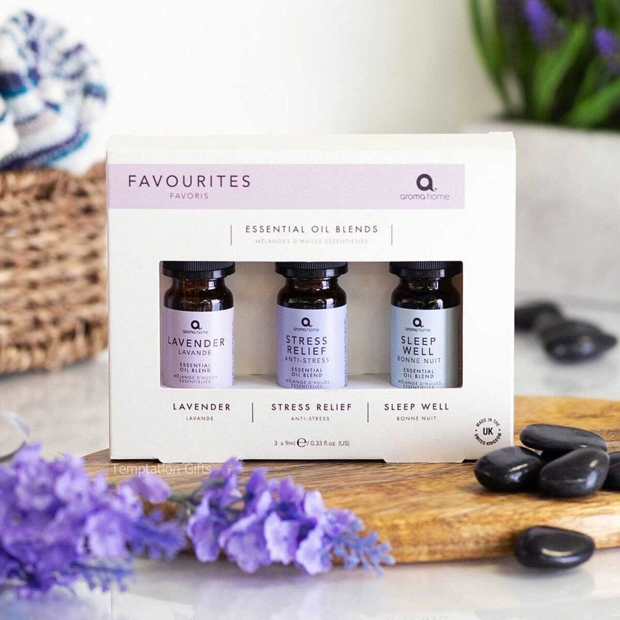 Essential Oils & Diffusers | Aroma Home Aroma Home Favourites Set Of Three Essential Oils