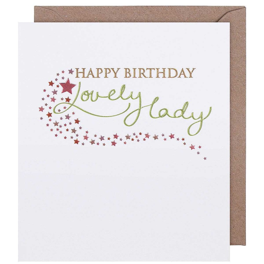 Cards For Her | Paperlink Paperlink Mimosa Lovely Lady Stars Birthday Card