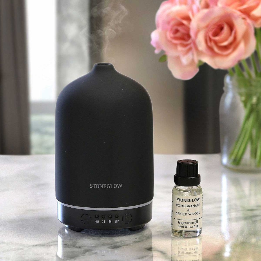 Essential Oils & Diffusers | Stoneglow Stoneglow Modern Classics Perfume Mist Diffuser Black