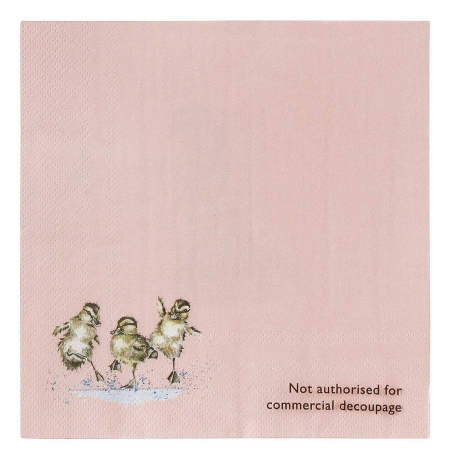 Lunch & Picnic | Wrendale Wrendale Not A Daisy Goes By Duck Set Of 20 Lunch Napkins