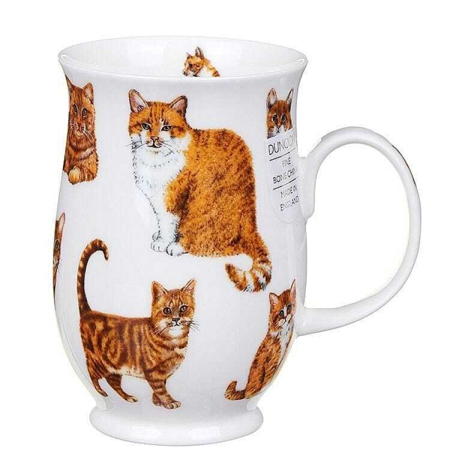 Pet Accessories | Dunoon Dunoon Cats Ginger Suffolk Shape Mug