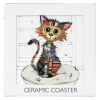 Coasters & Placemats | Bug Art Bug Art Kimba Kitten Coaster