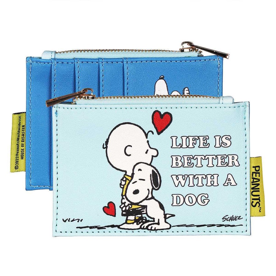 Wallets & Purses | House Of Disaster House Of Disaster Peanuts 'Life Is Better With A Dog' Zip Purse