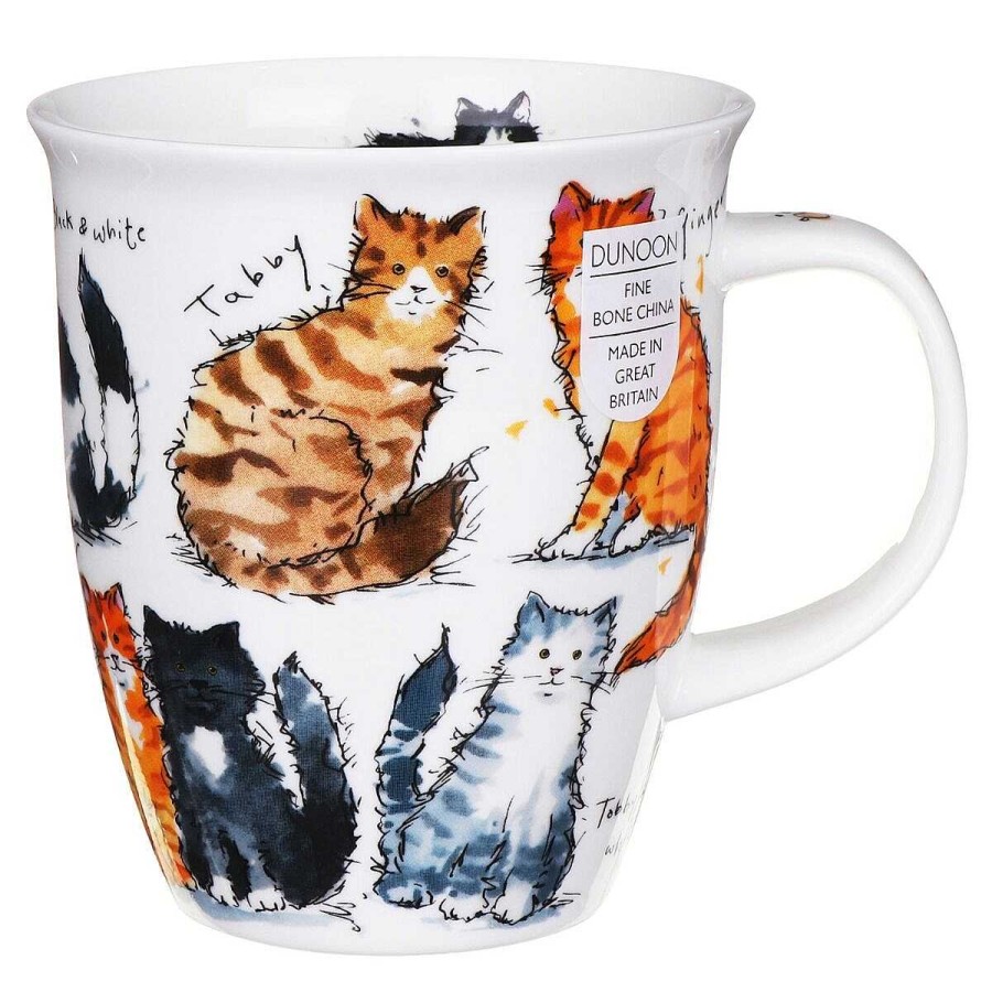 Pet Accessories | Dunoon Dunoon Messy Cats Nevis Shape Mug