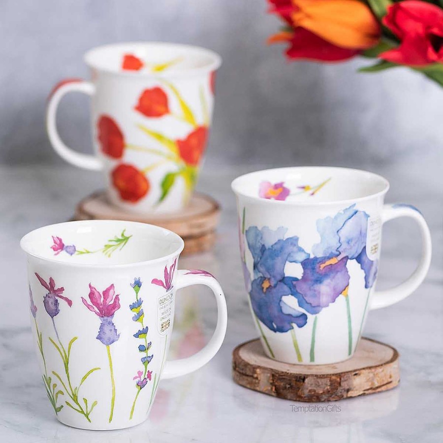 Mugs & Tea Cups | Dunoon Dunoon Flora Lavender Nevis Shape Mug