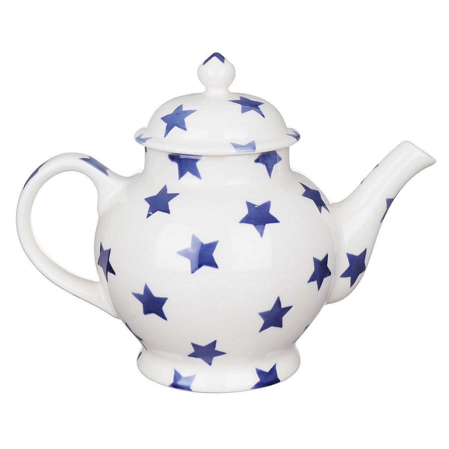 Teapots & Coasies | Emma Bridgewater Emma Bridgewater Blue Star 4 Mug Teapot Boxed