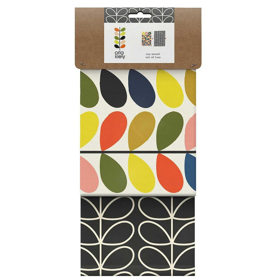 Tea Towels | Orla Kiely Orla Kiely Yes Stem Set Of 2 Tea Towels