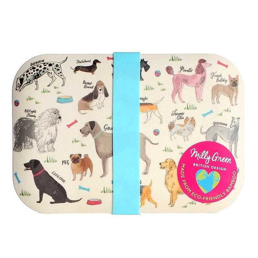 Lunch & Picnic | Milly Green Milly Green Debonair Dogs Bamboo Lunch Box