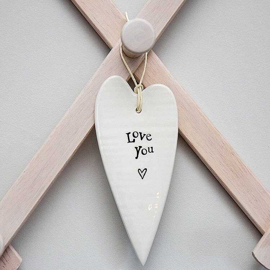 Wedding Decorations | East of India East Of India Love You Porcelain Heart