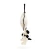 Baby Safe Toys | Jellycat Jellycat Bashful Black & Cream Puppy Musical Pull