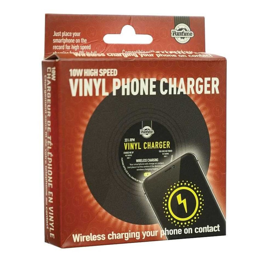 Smartphone & Laptop Gadgets | Funtime Funtime Vinyl Wireless Phone Charger