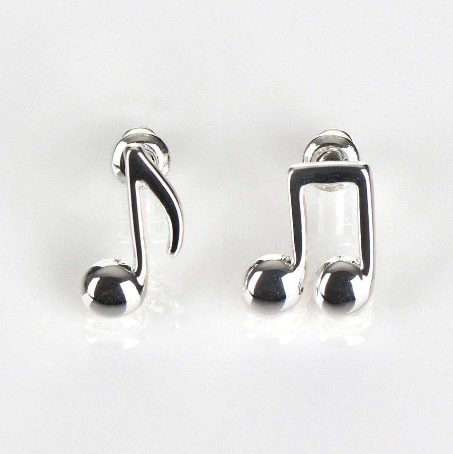 Earrings | Equilibrium Equilibrium Silver Plated Music Collection Odd Notes Earrings