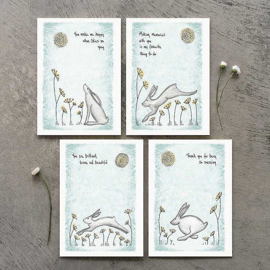 Romantic Cards | East of India East Of India 'Make Me Happy' Hare Card