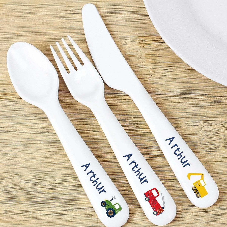 Personalised / Experience | Temptation Gifts Personalised Plastic Vehicles Cutlery