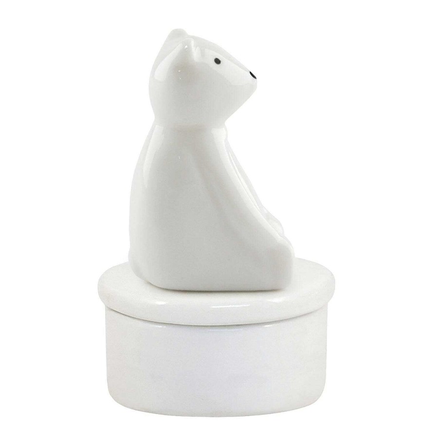 Keepsake Boxes | East of India East Of India Polar Bear Little Porcelain Pot