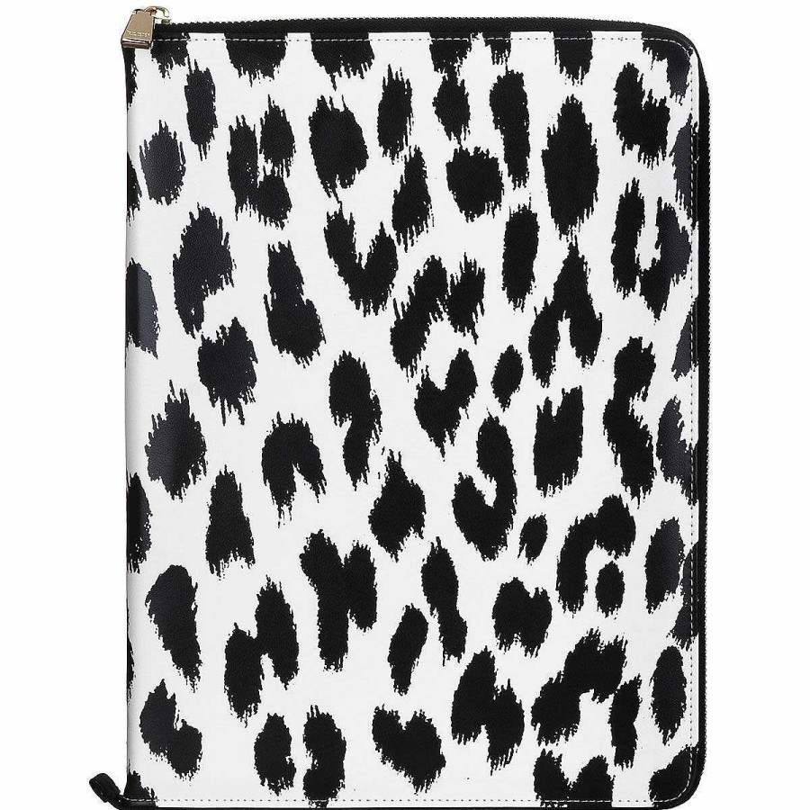 Desk Accessories | Kate Spade New York Kate Spade New York Modern Leopard Zip Around Notepad Folio