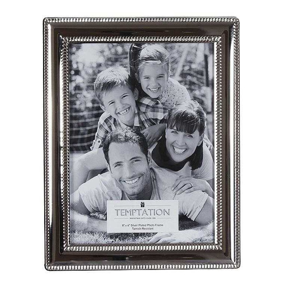 Photo Albums & Frames | Temptation Temptation Silver Plated Bobble Edge Photo Frame 6X8