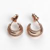 Earrings | Equilibrium Equilibrium Triple Loop Rose Gold Plated Earrings