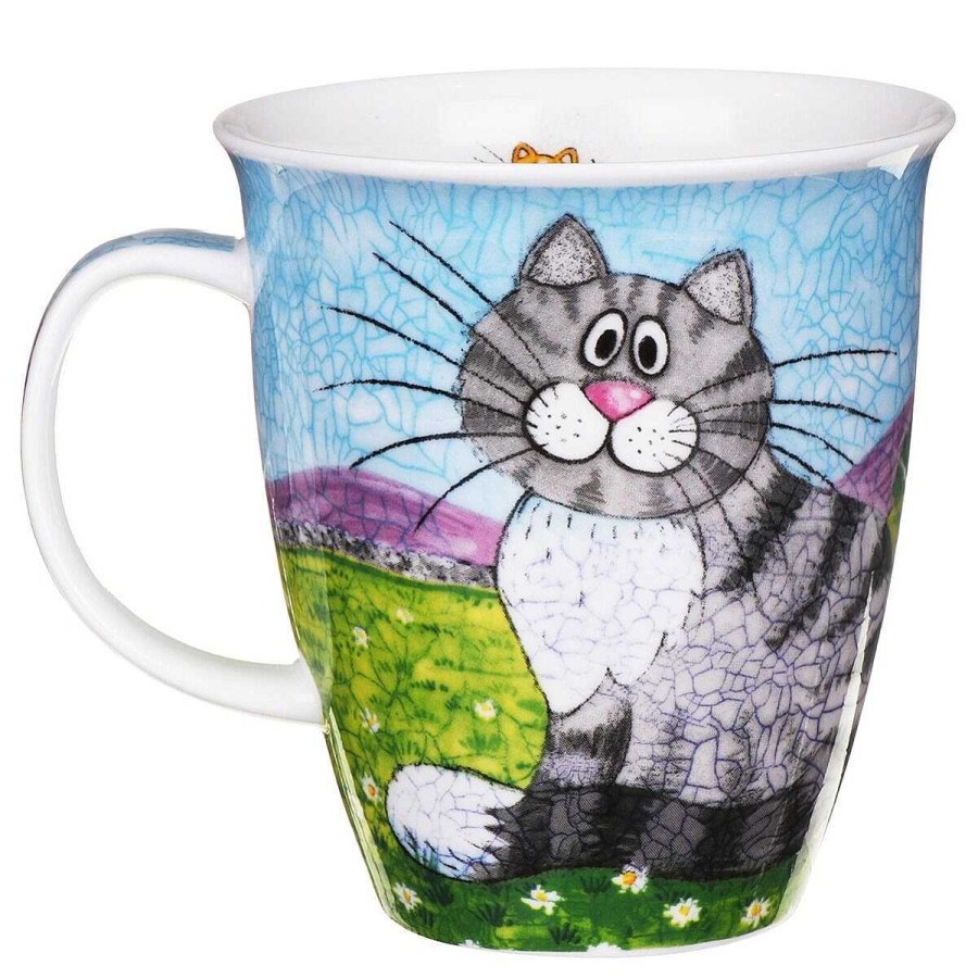 Pet Accessories | Dunoon Dunoon Happy Cats Ginger Nevis Shape Mug