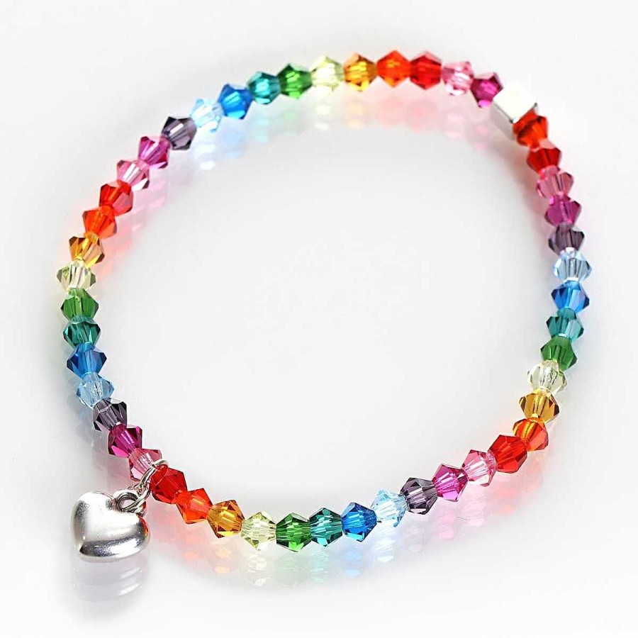 Bracelets | Carrie Elspeth Carrie Elspeth Everyone Deserves To Sparkle Rainbow Sentiment Bracelet