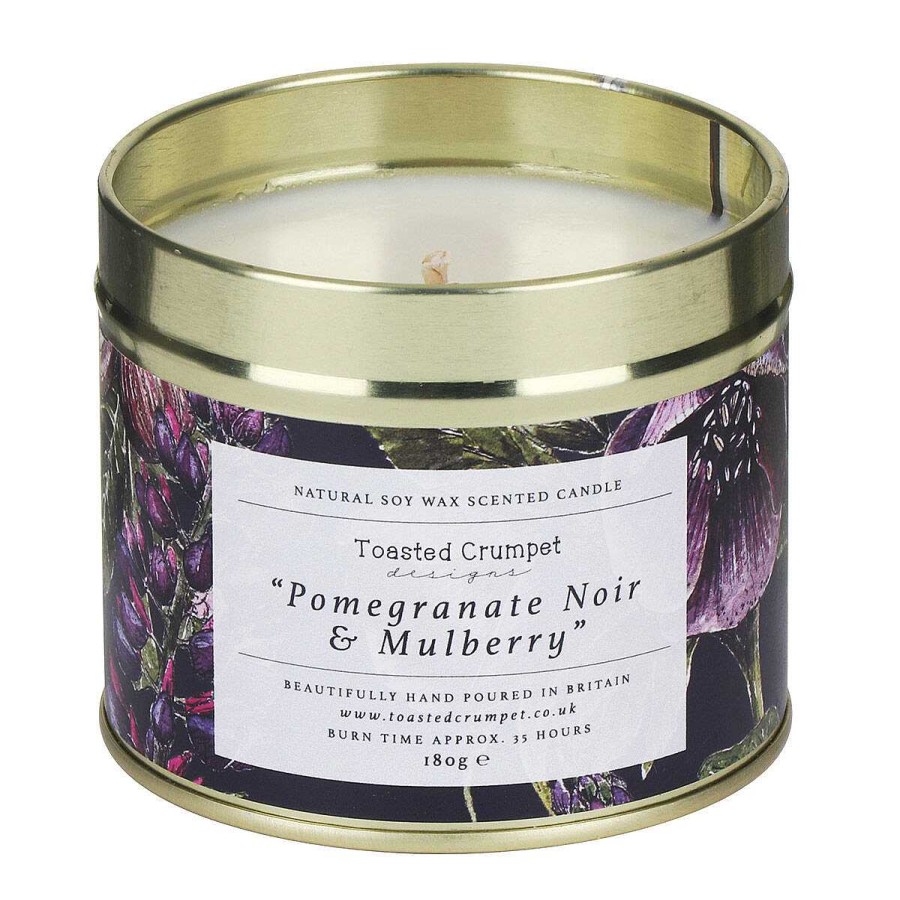 Tin Candles | Toasted Crumpet Toasted Crumpet Pomegranate Noir & Mulberry Tin Candle