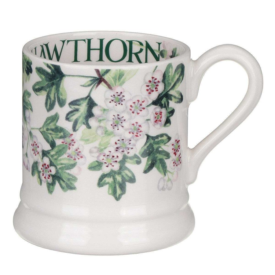 Mugs | Emma Bridgewater Emma Bridgewater Trees Hawthorn Flowers Half Pint Mug