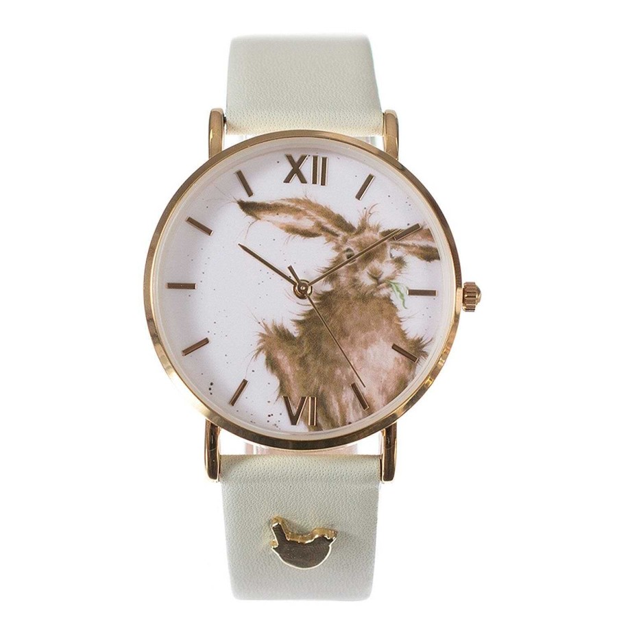 Watches | Wrendale Wrendale 'Hare-Brained' Hare Leather Watch