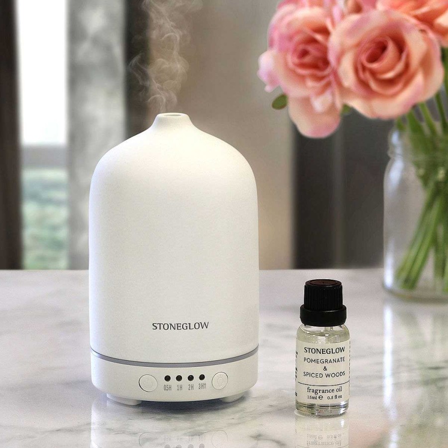 Essential Oils & Diffusers | Stoneglow Stoneglow Modern Classics Perfume Mist Diffuser White