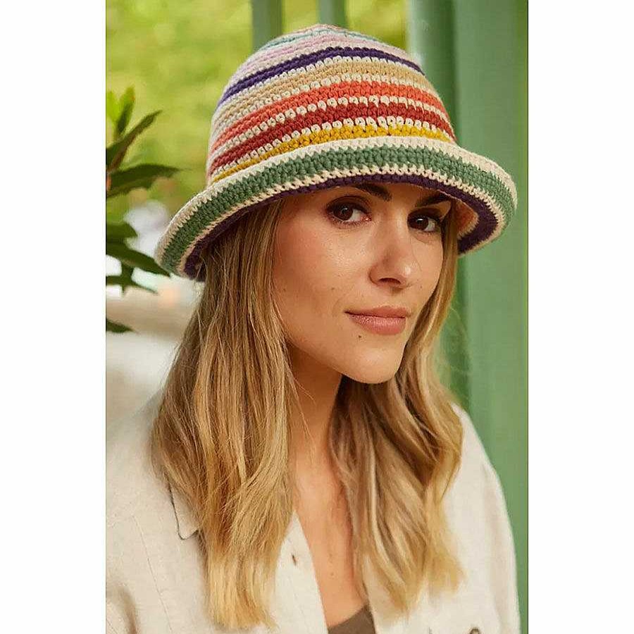 Clothing | Pachamama Pachamama Hoxton Stripe Cotton Bucket Hat