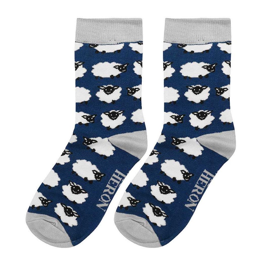 Fashion & Jewellery | Mr Heron Mr Heron Navy Sheep Boys Bamboo Socks