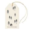 Tags & Labels | East of India East Of India Pack Of 6 Labels Fir Trees And House