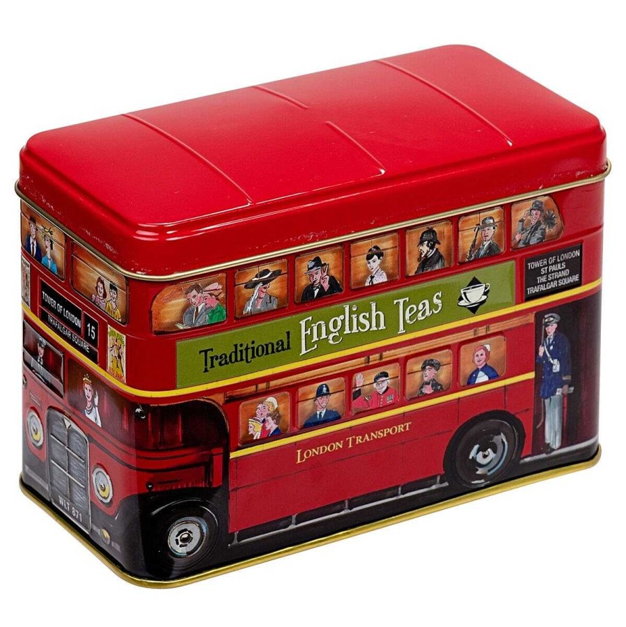 Tea | New English Teas New English Teas London Bus Tea Tin With 25 English Breakfast Tea Bags