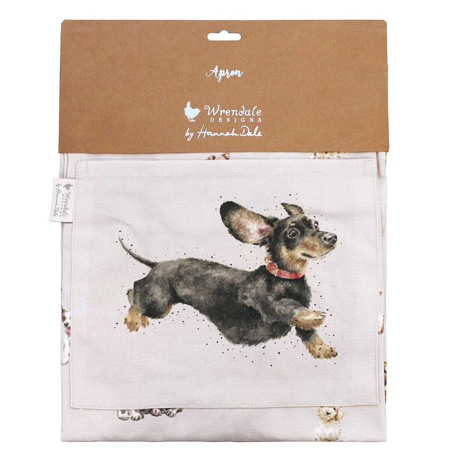 Aprons | Wrendale Wrendale A Dog'S Life Dachshund Cotton Apron