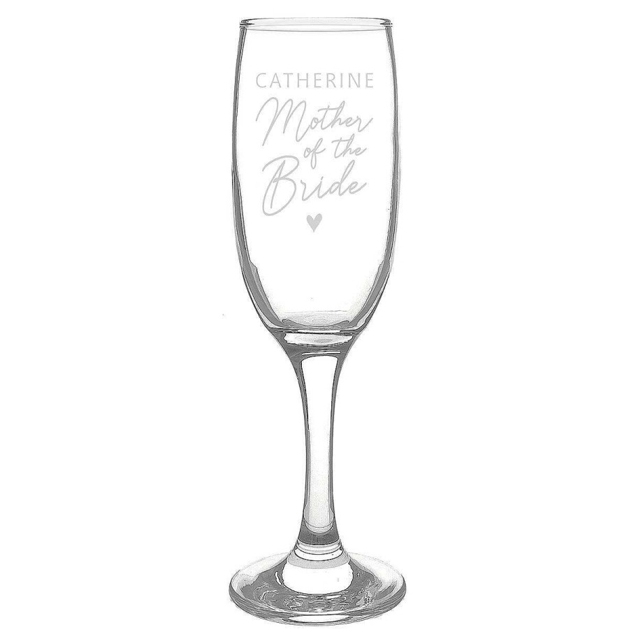 Personalised / Experience | Temptation Gifts Personalised Mother Of The Bride Flute Glass