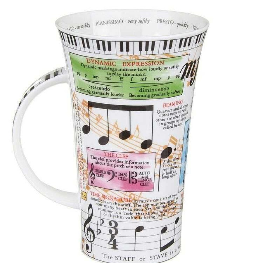 Mugs | Dunoon Dunoon Music Glencoe Shape Mug