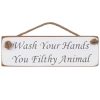 Gifts For Couples | Austin Sloan Austin Sloan 'Wash Your Hands' White Wooden Sign