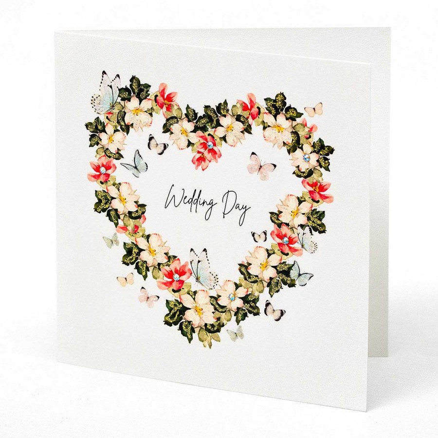 Wedding & Engagement | Five Dollar Shake Five Dollar Shake Floral Heart Luxury Wedding Day Card