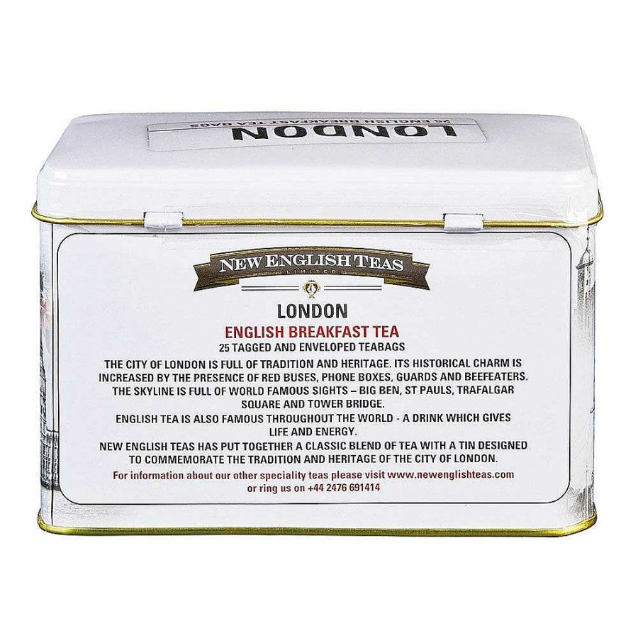 Tea | New English Teas New English Teas London Scenes Tea Tin With 25 English Breakfast Tea Bags