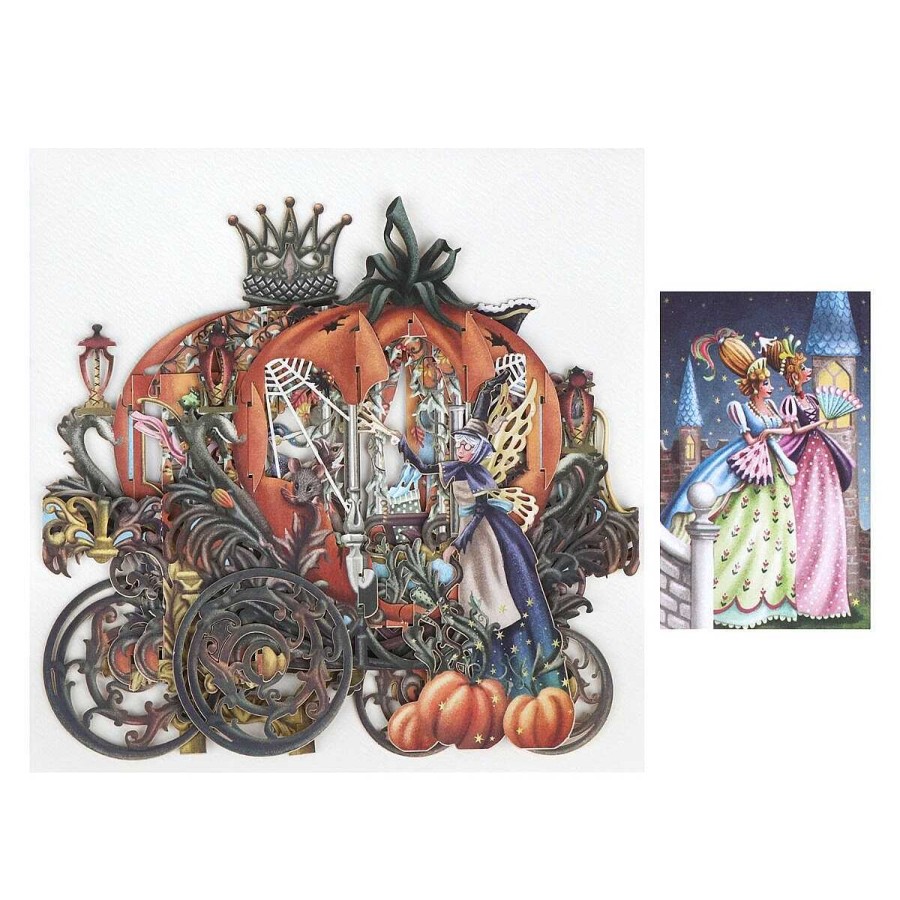 3D Cards | Me & McQ Me & Mcq 'Cinderella'S Carriage' 3D Greetings Card