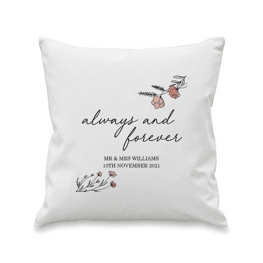 Soft Furnishings | Temptation Gifts Personalised Always And Forever Cushion