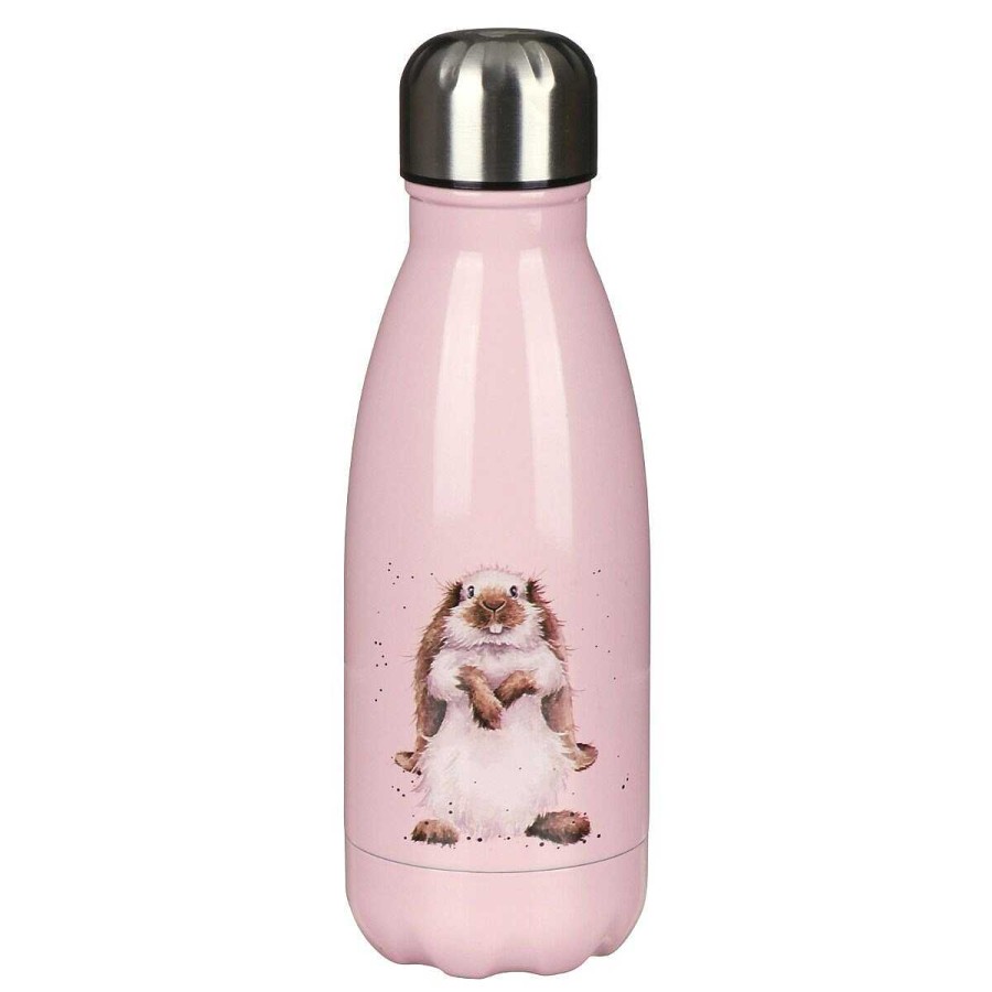 Water Bottles | Wrendale Wrendale 'Piggy In The Middle' Guinea Pig 260Ml Water Bottle