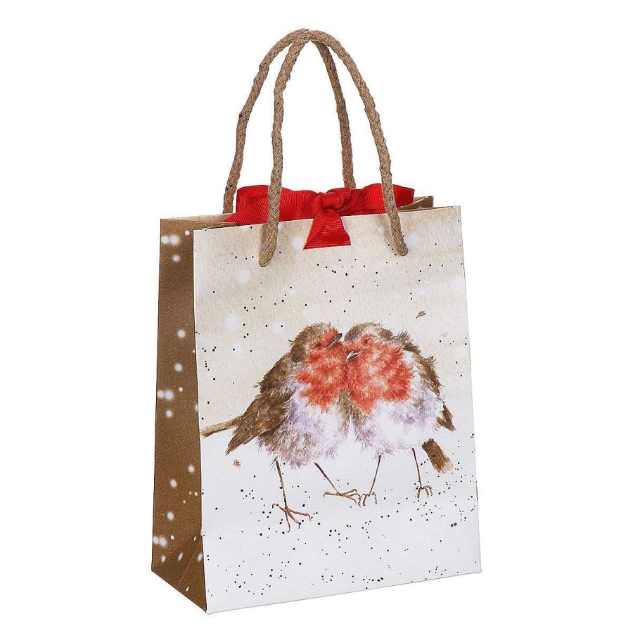 Small Gift Bags | Wrendale Wrendale 'Christmas Robin' Small Gift Bag