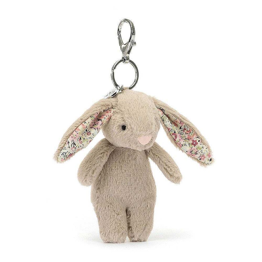 Keyrings & Bag Charms | Jellycat Jellycat Blossom Beige Bunny Bag Charm