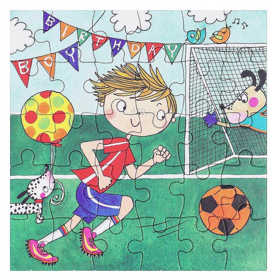 Jigsaw Cards | Rachel Ellen Rachel Ellen Football Birthday Boy Jigsaw Puzzle With Mini Birthday Card