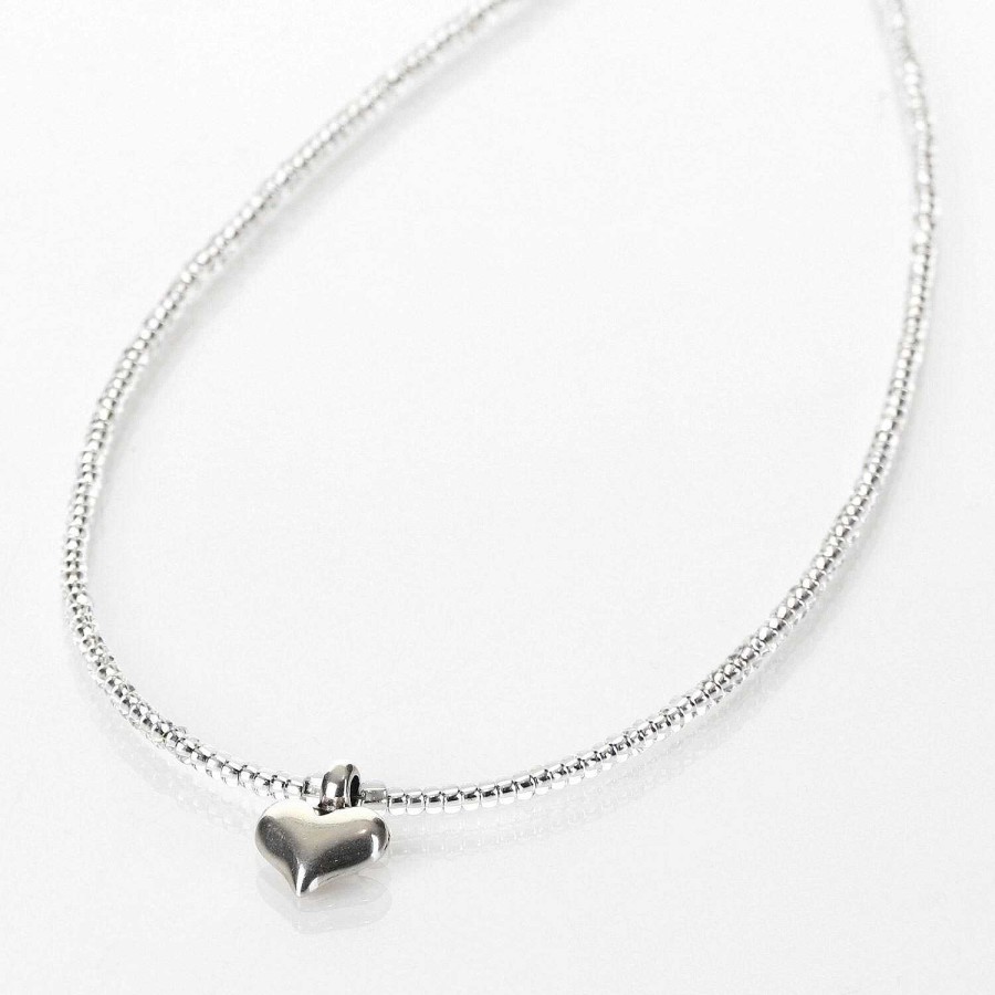 Necklaces | Carrie Elspeth Carrie Elspeth Silver Heart Strings Necklace