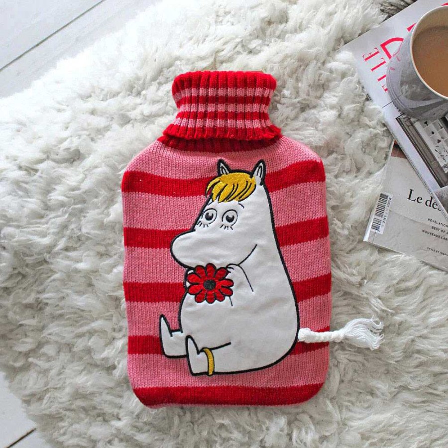 Warmers | House Of Disaster House Of Disaster Moomin Red Stripey Snorkmaiden Hot Water Bottle