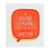 Leaving & Retirement | Happy Jackson Happy Jackson You'Re Leaving Good Luck Card