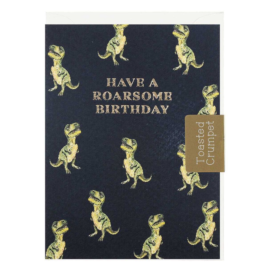 Mini Cards | Toasted Crumpet Toasted Crumpet Dinosaurs 'Have A Roarsome Birthday!' Mini Birthday Card